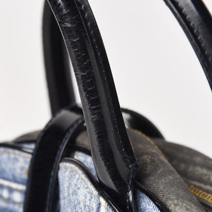 Christian Dior Denim Speedway Saddle Bowler Blue 14 of 15