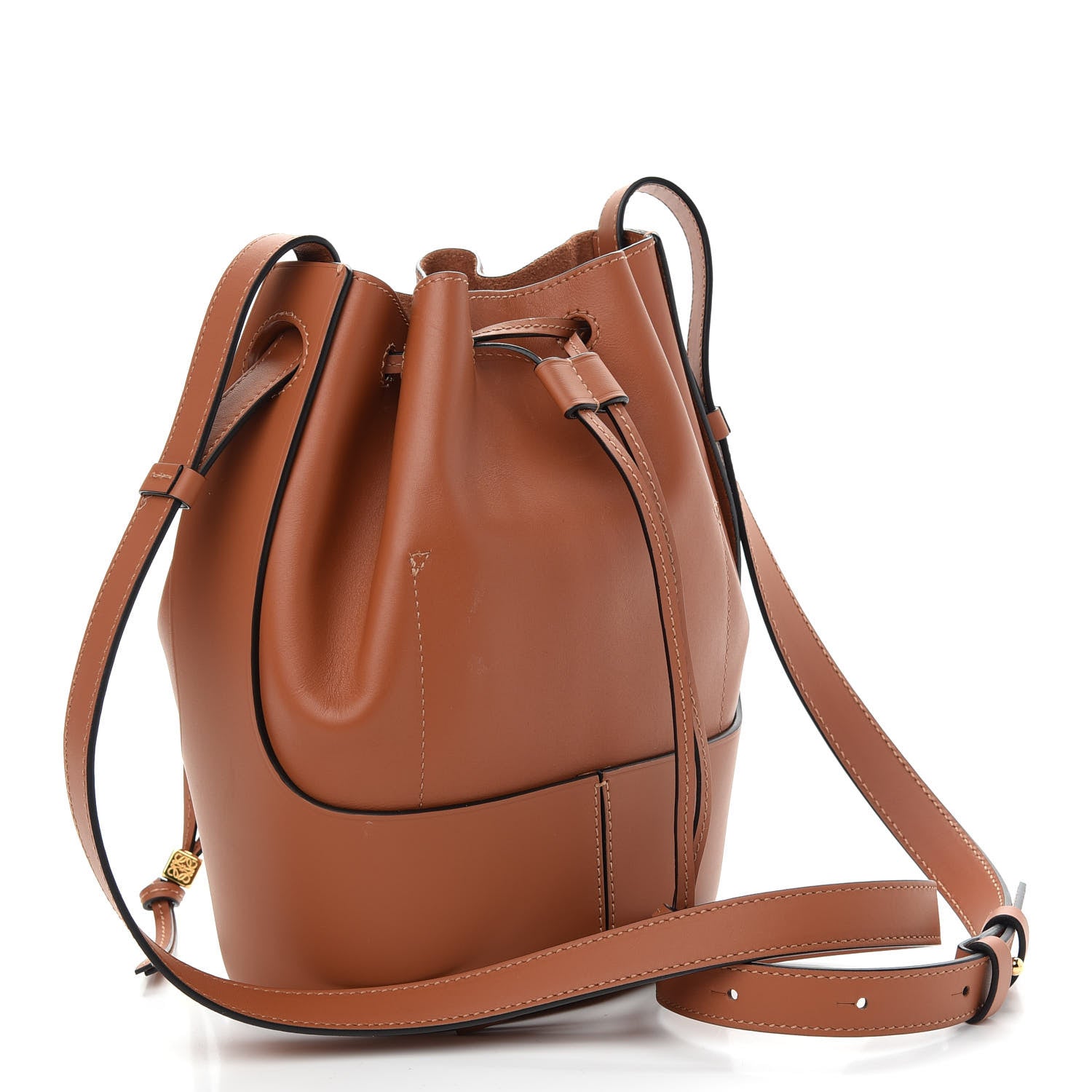 Loewe Calfskin Balloon Bucket Bag Tan 3 of 8