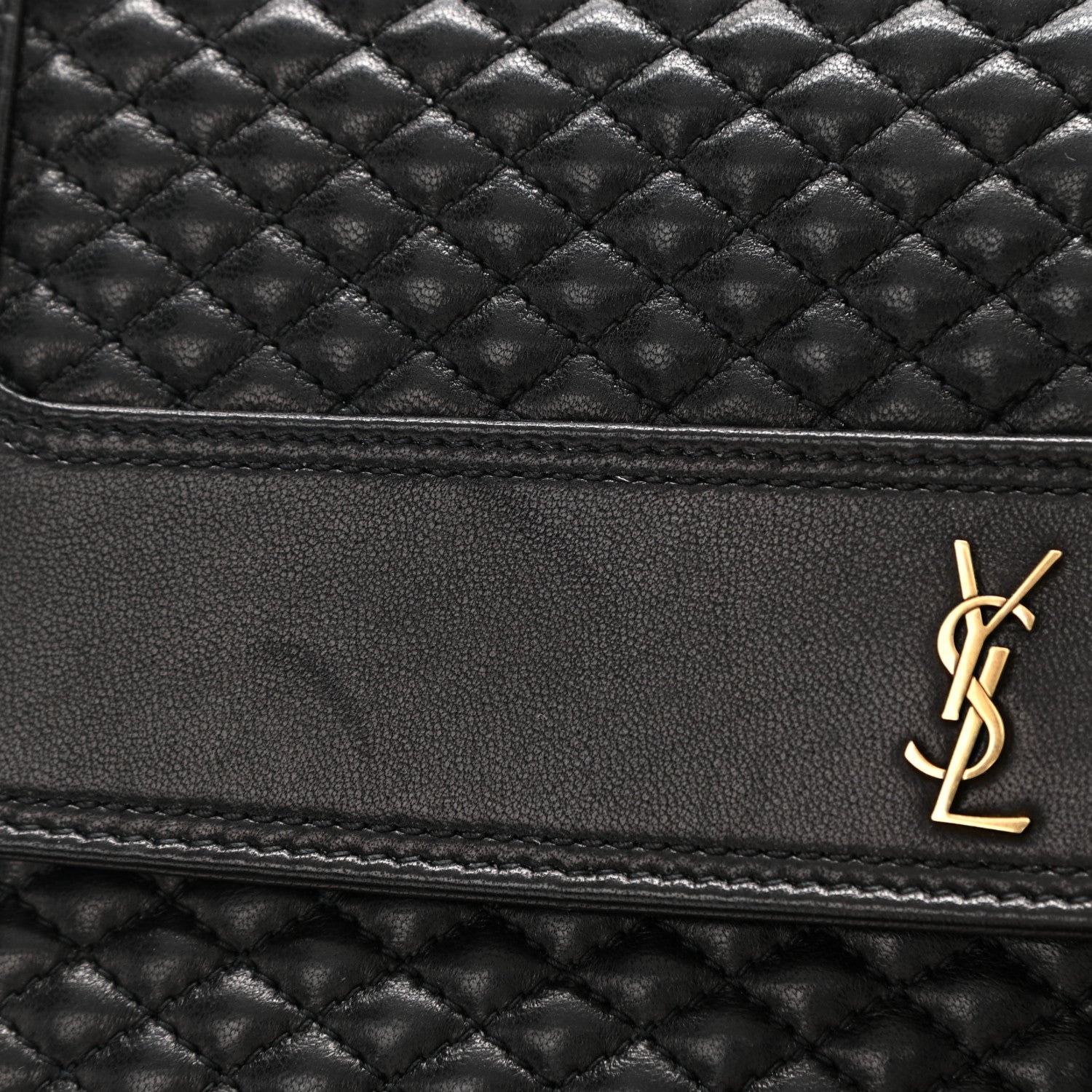 Saint Laurent Lambskin Quilted Victoire Shoulder Bag Black 9 of 9