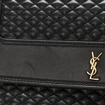 Saint Laurent Lambskin Quilted Victoire Shoulder Bag Black 9 of 9