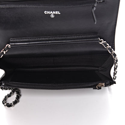 Chanel Caviar Sevruga Wallet On Chain WOC Black 5 of 11