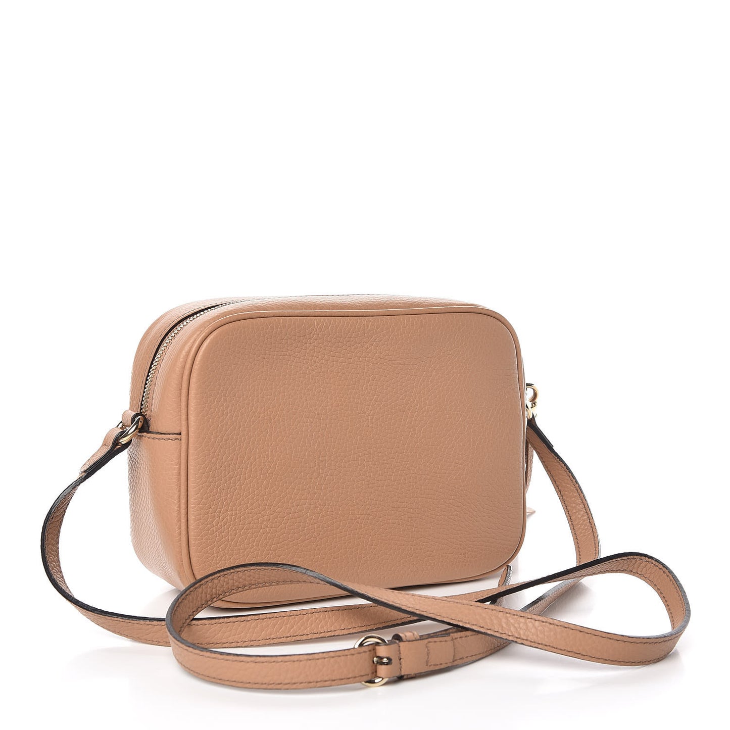 Pebbled Calfskin Small Soho Disco Bag Camelia