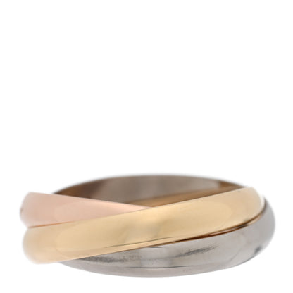 Cartier 18K Pink Yellow White Gold Small Trinity Ring 51 5.75 3 of 5