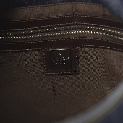 Fendi Denim Mama Baguette Blue 6 of 16