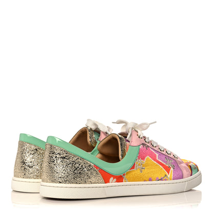 Christian Louboutin Patent Tissu Kyoto Flamingirl Flats 39.5 Multicolor 4 of 10