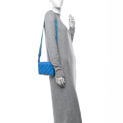 Off-White Saffiano Striped Mini Diag Binder Clip Bag Blue 2 of 18