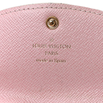 Louis Vuitton Damier Azur Rosalie Coin Purse Rose Ballerine 6 of 10