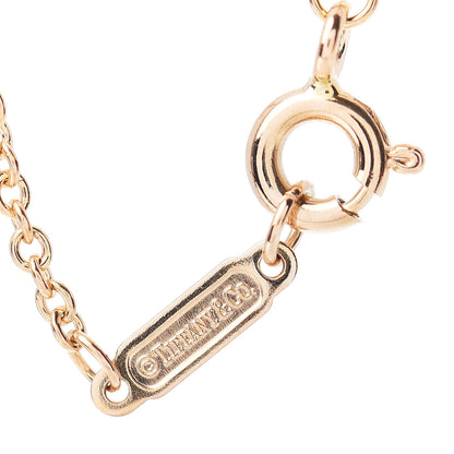 Tiffany 18K Rose Gold Diamond T Double Chain Bracelet 4 of 4