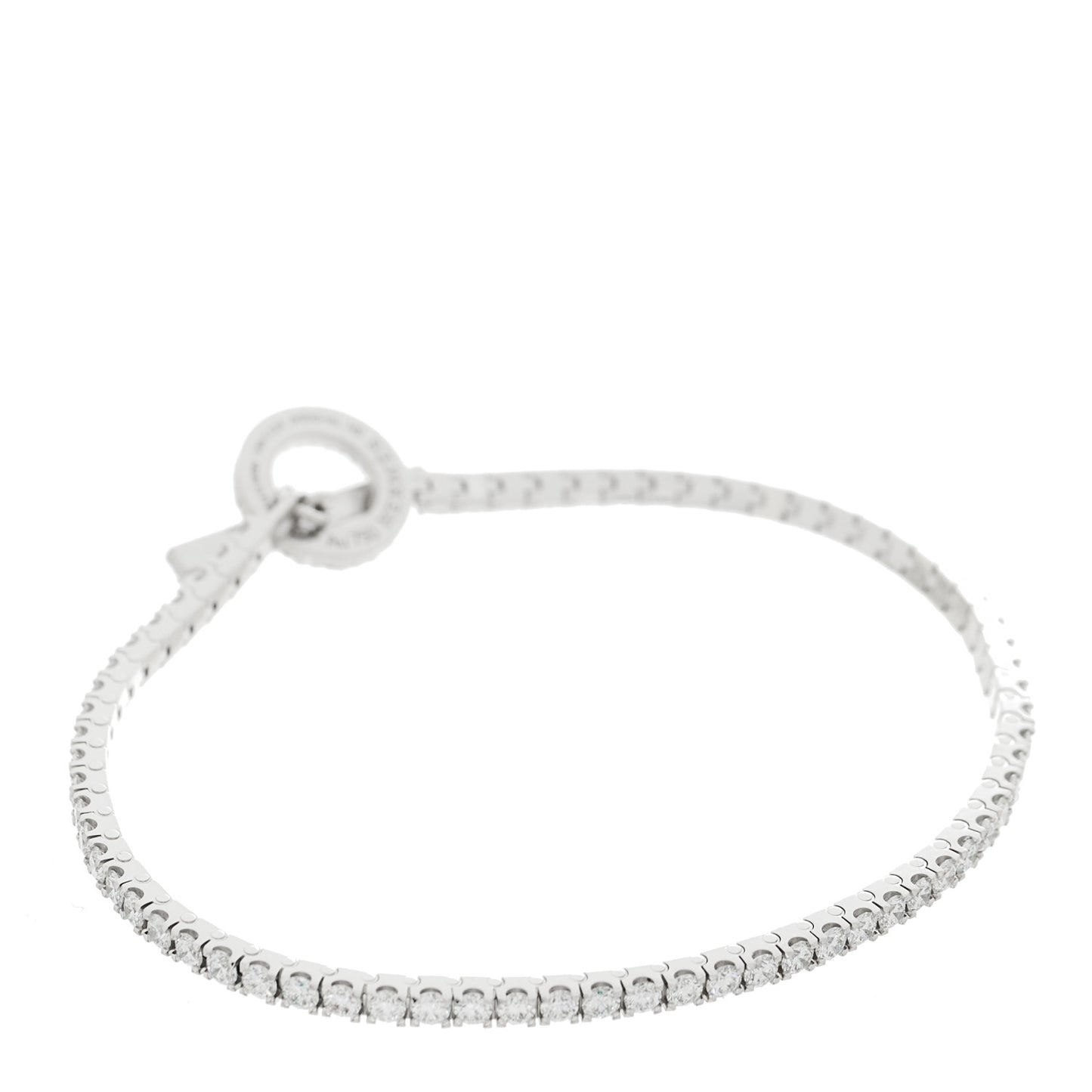 18K White Gold Diamond Finesse Link Bracelet SH