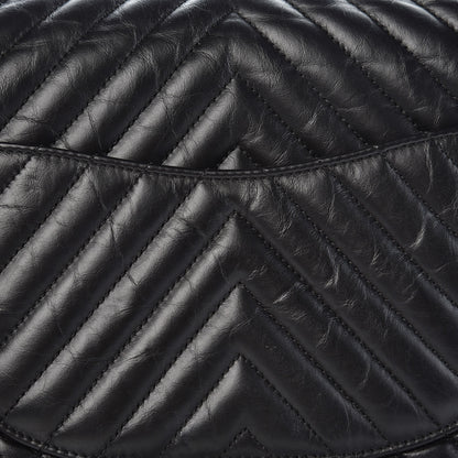 Chanel Aged Calfskin Chevron Quilted 2.55 Reissue 226 So Black 12 of 13