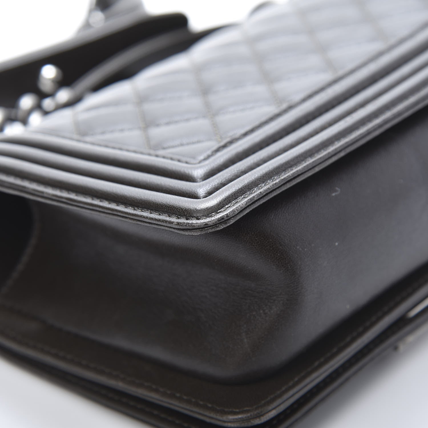 Chanel Lambskin Quilted Small Boy Flap Brown 12 of 14