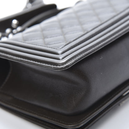 Chanel Lambskin Quilted Small Boy Flap Brown 12 of 14