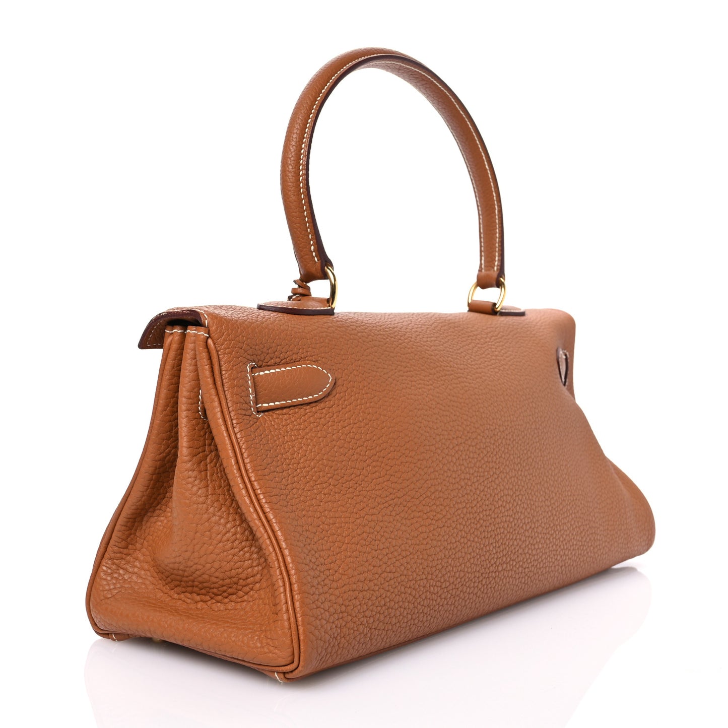 Taurillon Clemence Shoulder Kelly 42 Gold