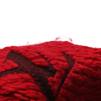 Louis Vuitton Wool Silk Logomania Scarf Rubis 4 of 4