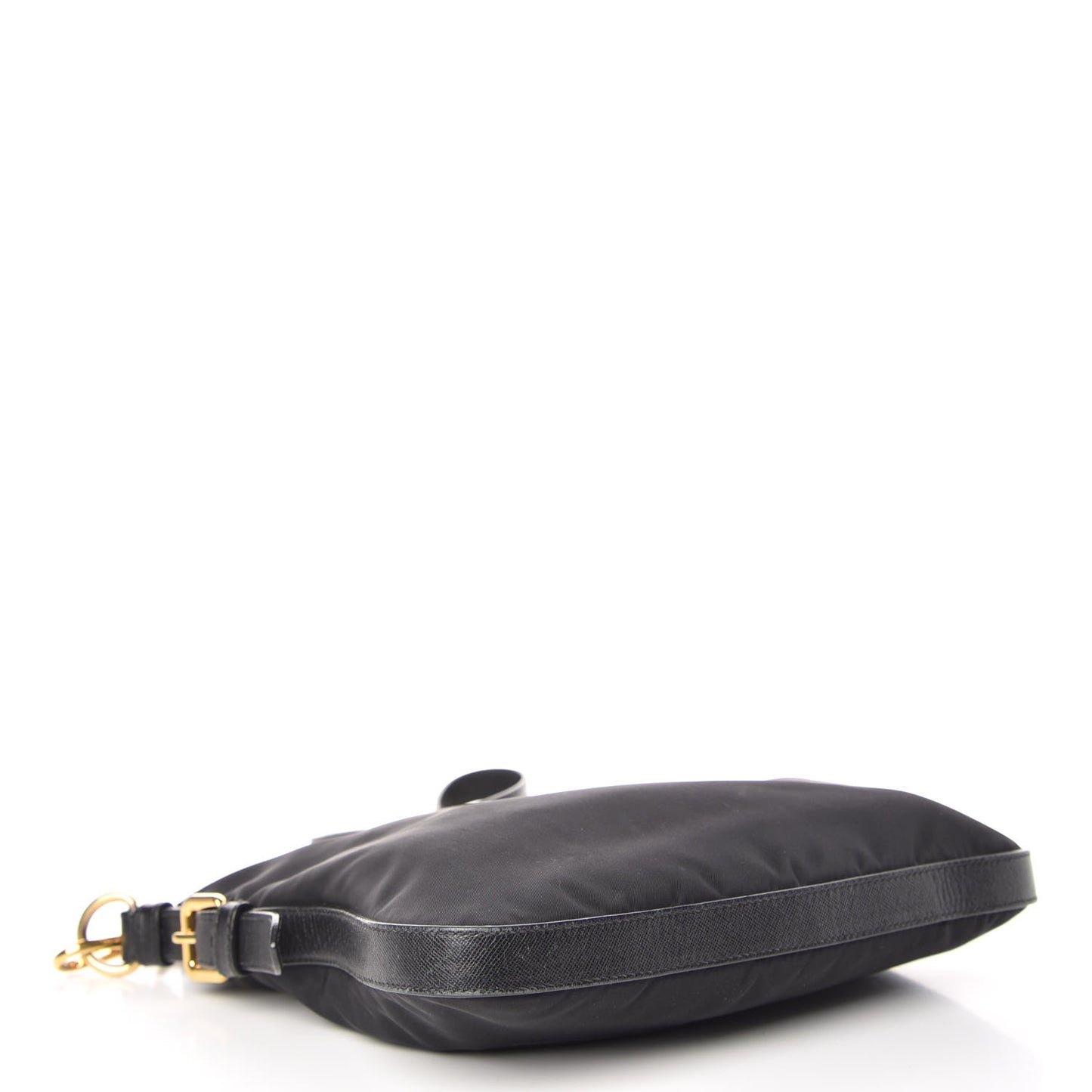 Tessuto Nylon Saffiano Crossbody Bag Black