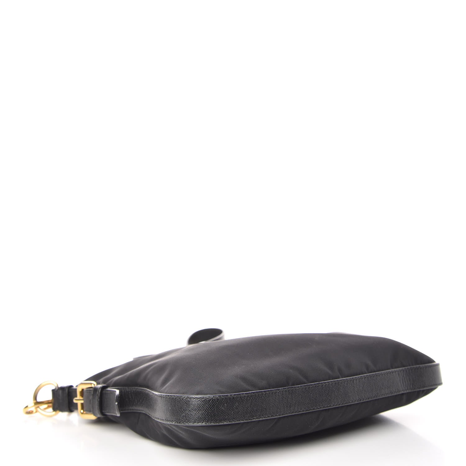 Prada Tessuto Nylon Saffiano Crossbody Bag Black 4 of 10