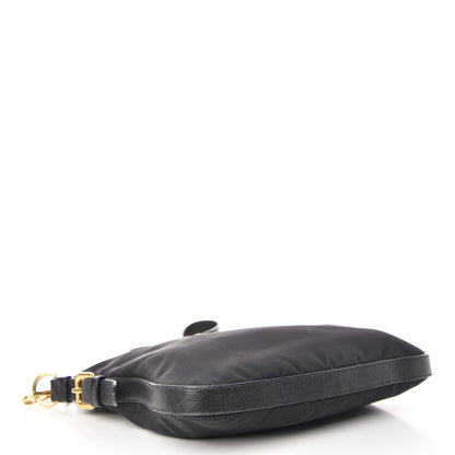 Prada Tessuto Nylon Saffiano Crossbody Bag Black 4 of 10
