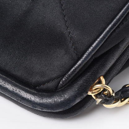 Chanel Satin Quilted Tassel Frame Crossbody Black 10 of 11
