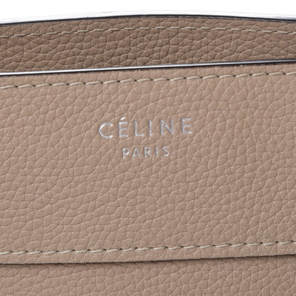 Celine Drummed Calfskin Shoulder Luggage Dune 6 of 8
