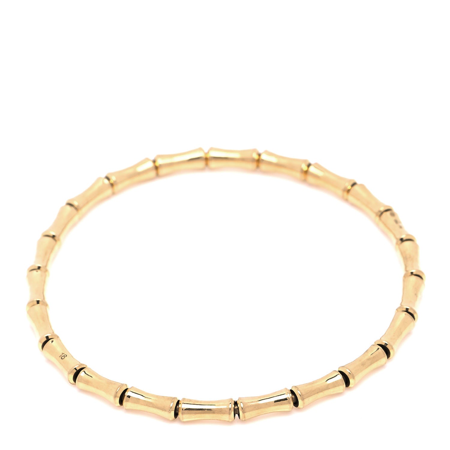 Gucci 18K Yellow Gold Small Bamboo Spring Bracelet 1 of 4