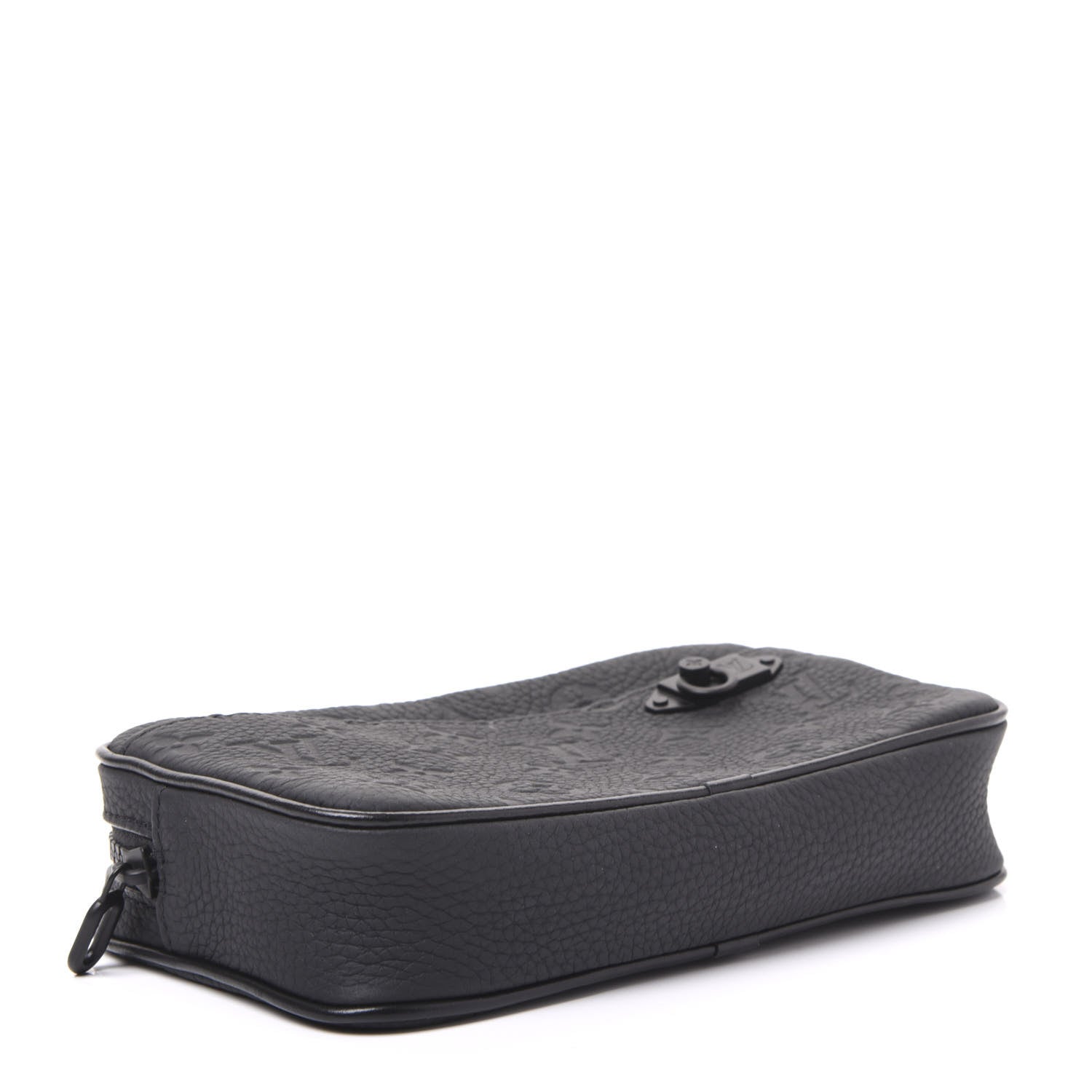 Louis Vuitton Taurillon Monogram Uniformes Solar Ray Soft Pochette Volga Belt Bag Black 3 of 8