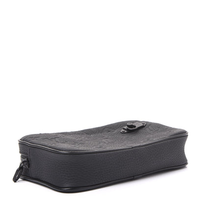 Louis Vuitton Taurillon Monogram Uniformes Solar Ray Soft Pochette Volga Belt Bag Black 3 of 8
