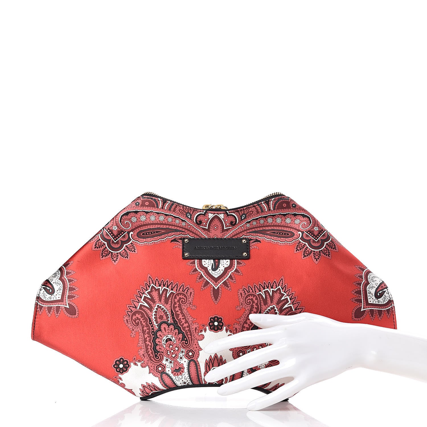 Alexander McQueen Silk Collage De Manta Clutch Multicolor 2 of 12