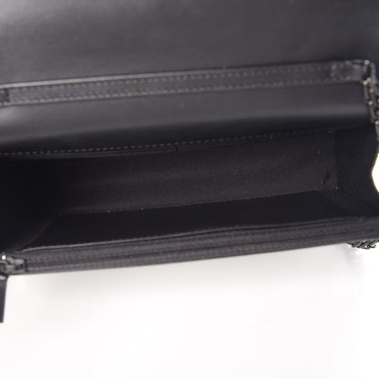 Chanel Aged Calfskin Quilted Reissue Wallet On Chain WOC So Black 5 of 10