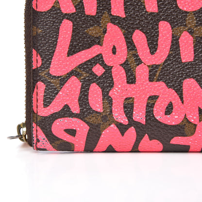 Louis Vuitton Monogram Graffiti Zippy Coin Purse Fuchsia 7 of 11