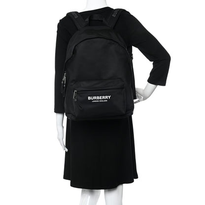 Burberry Nylon Logo Print Jett Backpack Black 2 of 11