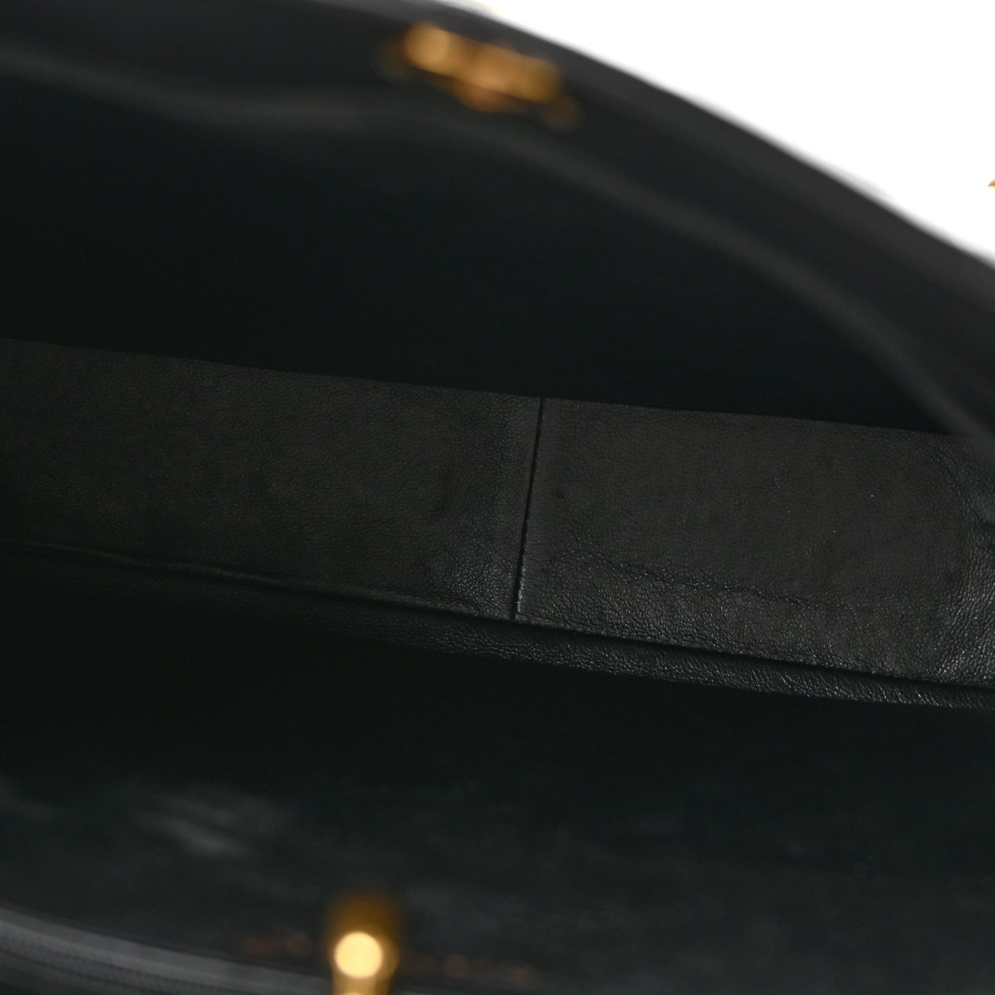 Patent Quilted CC Shoulder Bag Black