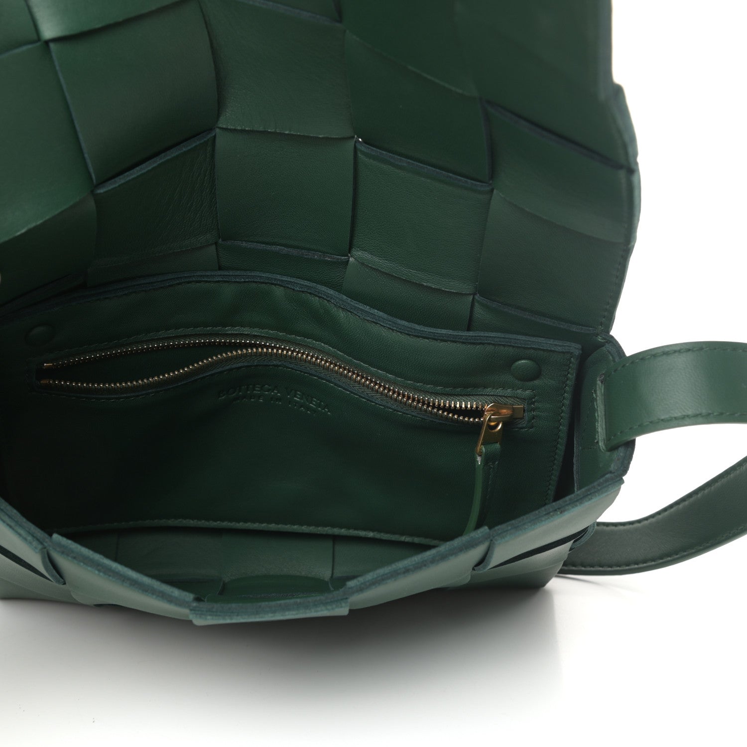 Bottega Veneta Lambskin Maxi Intrecciato Cassette Crossbody Bag Raintree Green 5 of 8