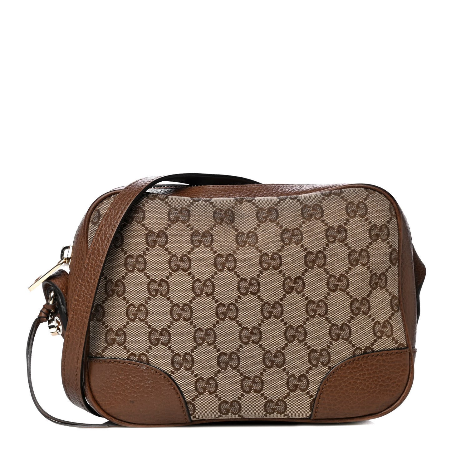 Monogram Mini Bree Messenger Bag Beige Tabacco