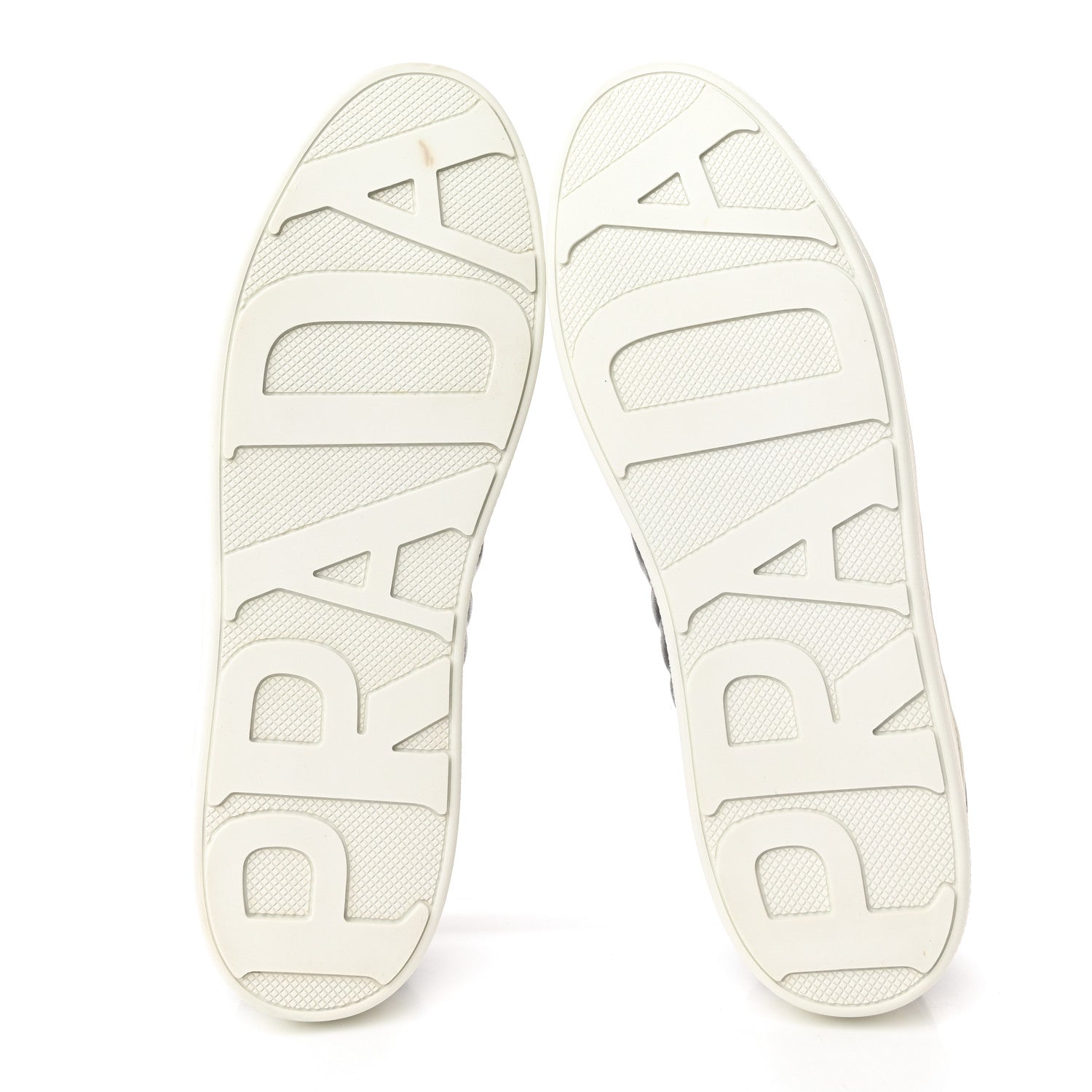 Prada Nappa Logo Embossed Womens Low Top Sneakers 39.5 Black White 5 of 10