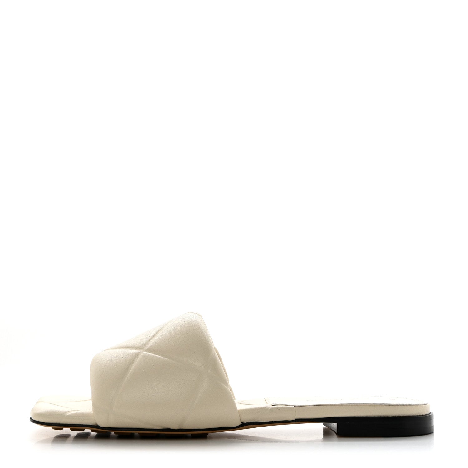 Bottega Veneta Nappa Quilted Rubber Lido Flat Sandals 37 Sea Salt 1 of 7