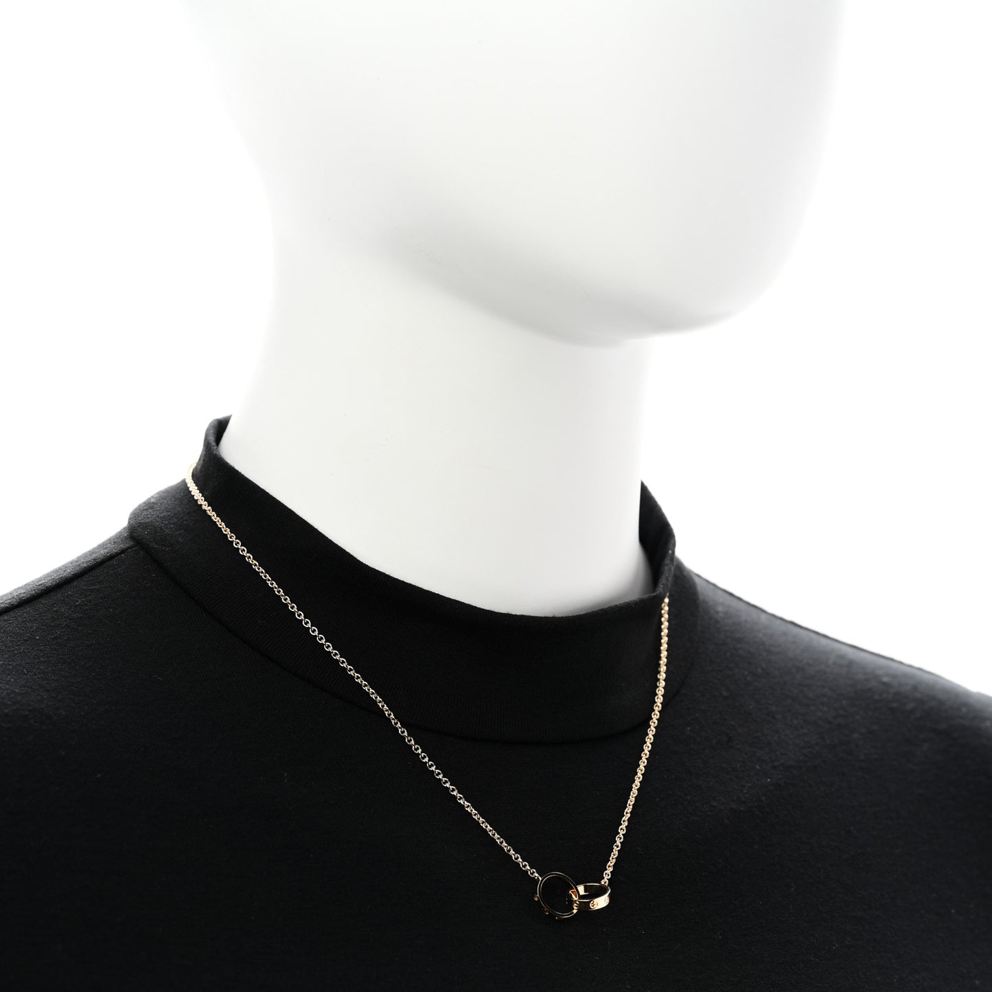 18K Yellow Gold Interlocking LOVE Necklace