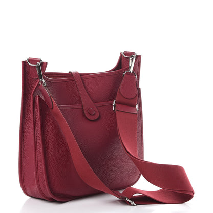 Hermes Taurillon Clemence Evelyne III PM Rubis 3 of 8