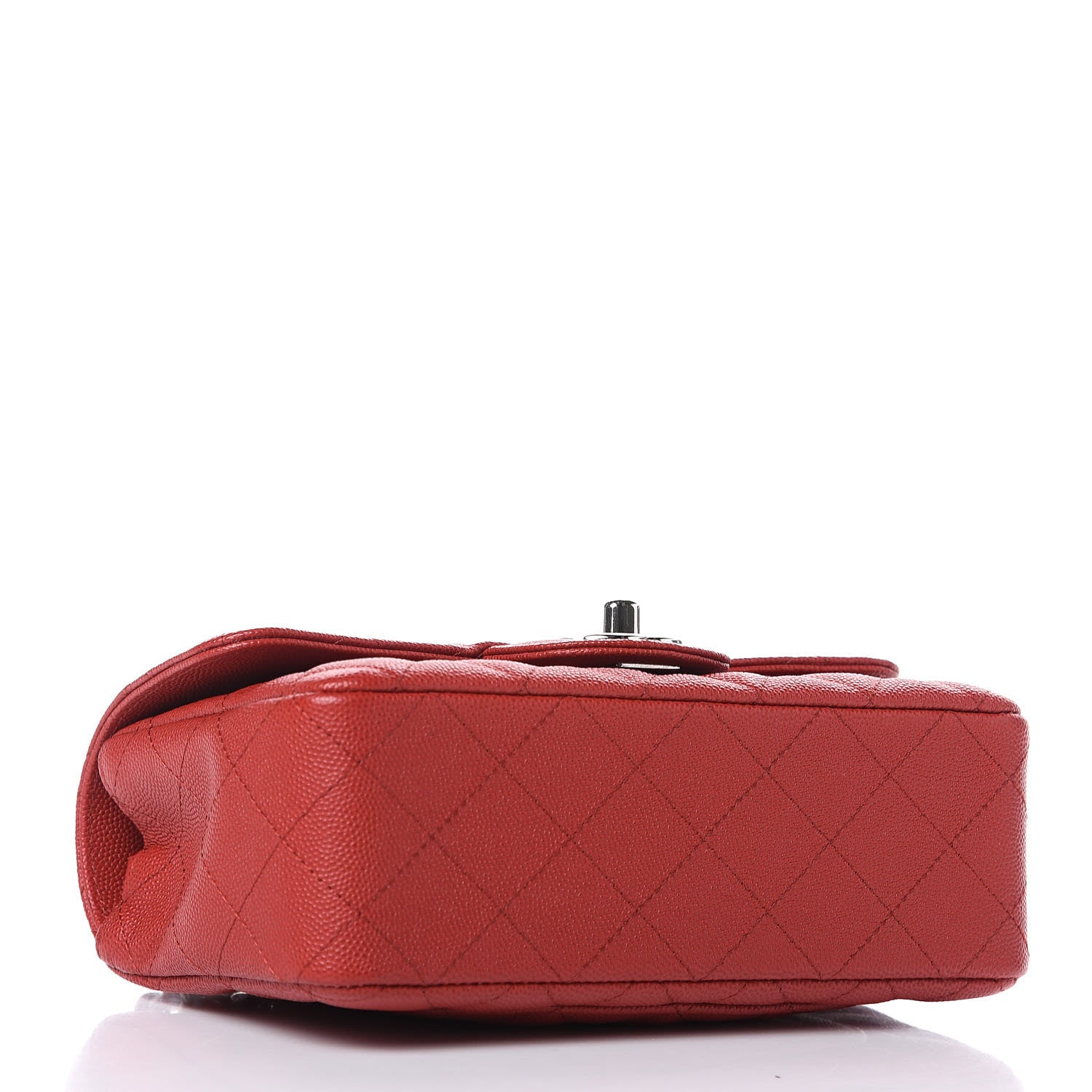 Chanel Caviar Quilted Mini Rectangular Flap Red 4 of 10