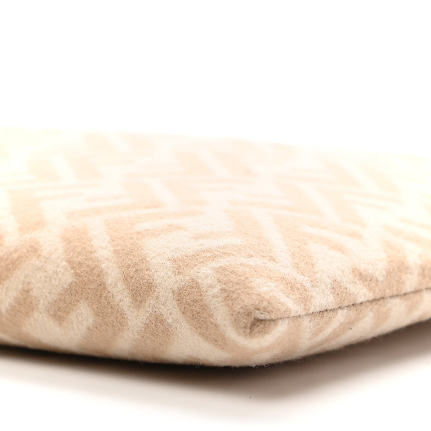 Wool Vitello King FF 1974 Diagonal Clutch Shoulder Bag Beige Cammello Sand