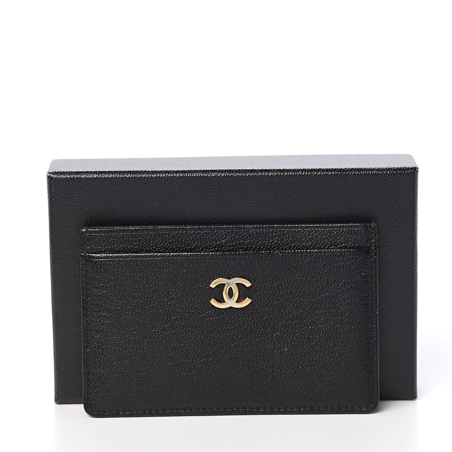 Goatskin CC Card Holder Black