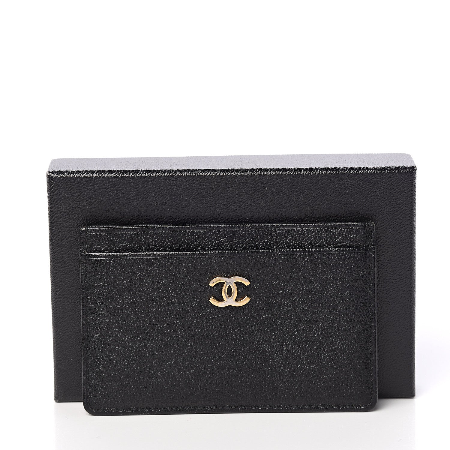 Chanel Goatskin CC Card Holder Black 8 of 8