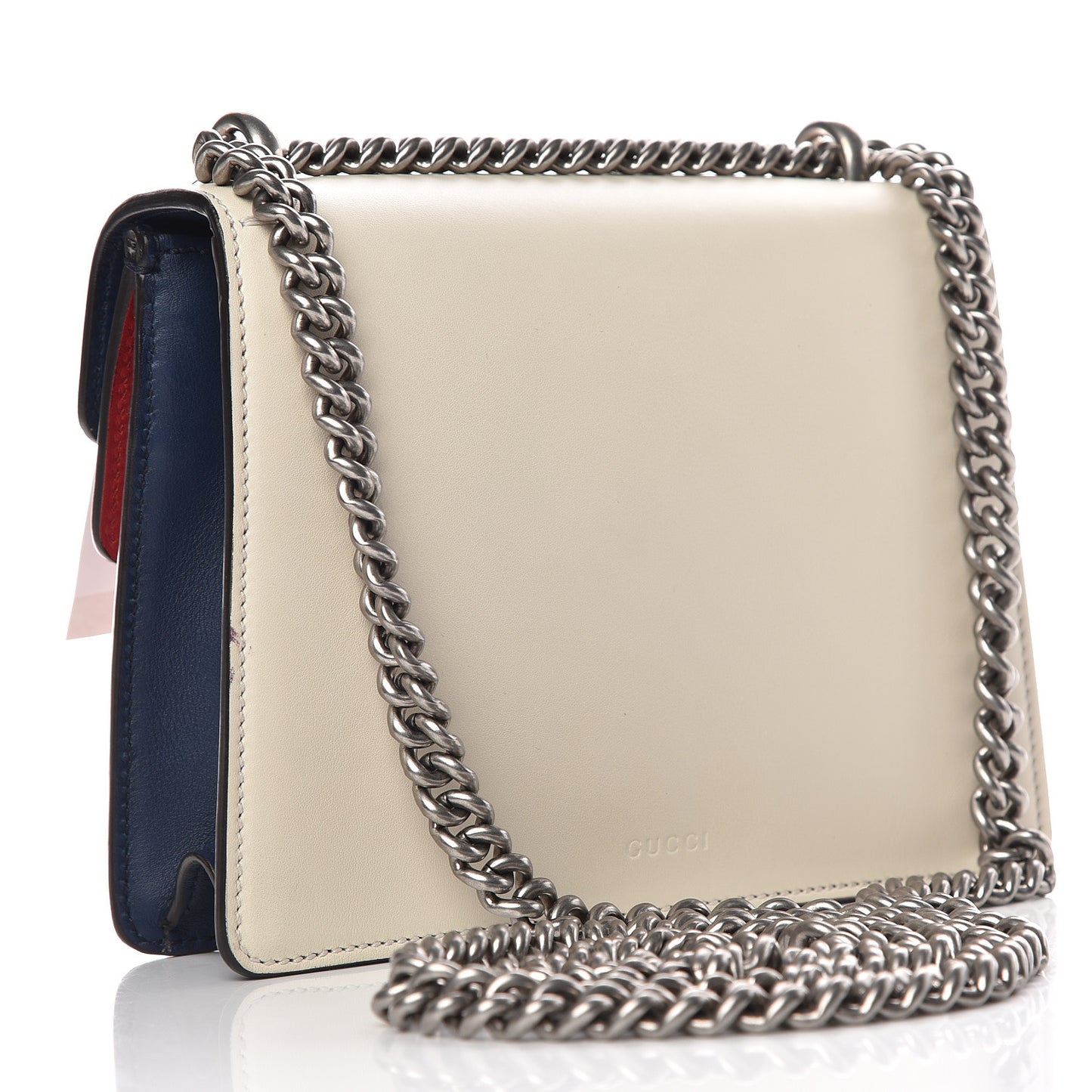 Calfskin Crystal Snake Embroidered Mini Dionysus Shoulder Bag Mystic White Hibiscus Red Blue Agata