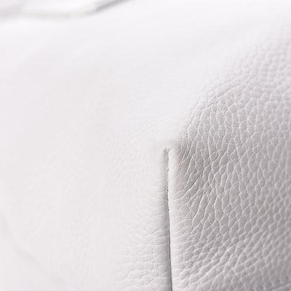 Burberry London Grainy Calfskin Medium Baynard Tote White 15 of 20
