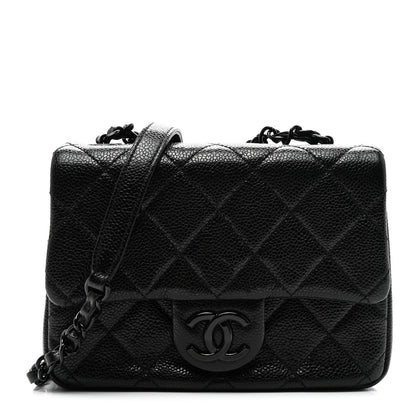 Chanel Caviar Quilted Incognito Mini Square Flap Black 1 of 10