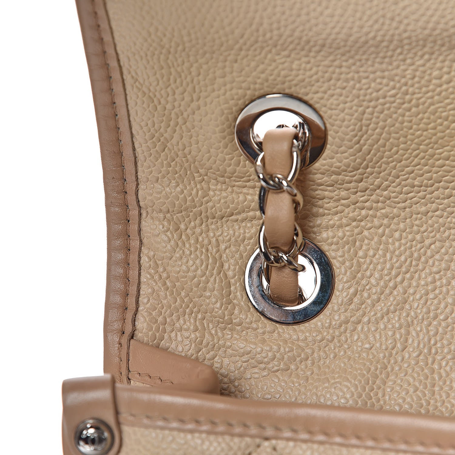 Chanel Caviar Quilted Large French Riviera Flap Beige 15 of 20