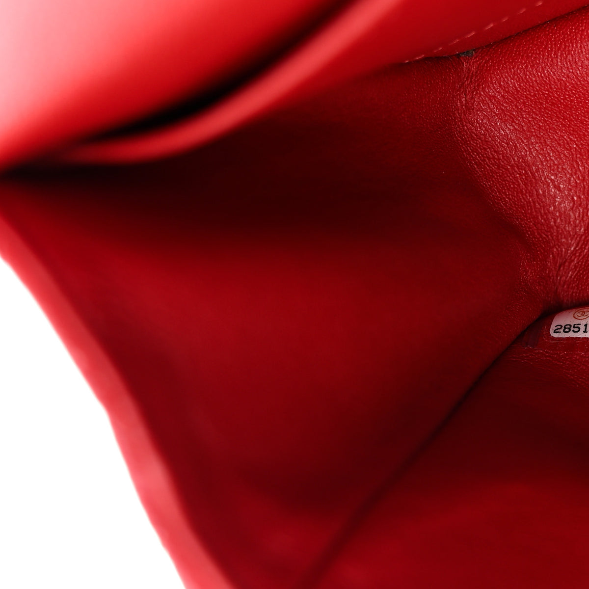 Caviar Quilted Small Double Flap Red