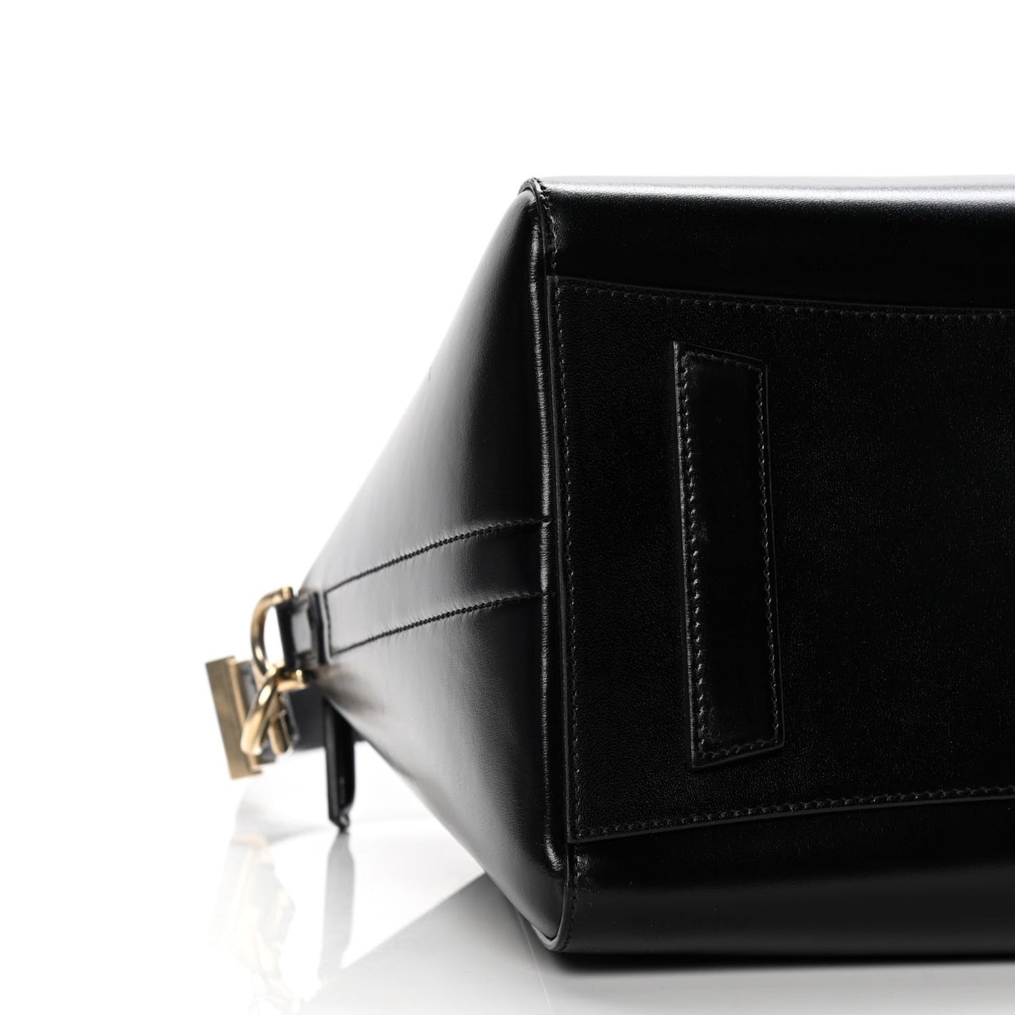 Shiny Lord Calfskin Medium Antigona Black