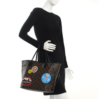 Louis Vuitton Monogram World Tour Neverfull MM 3 of 12
