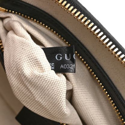 Gucci Boarded Plutone Calfskin Small Horsebit 1955 Top Handle Bag Black 8 of 11