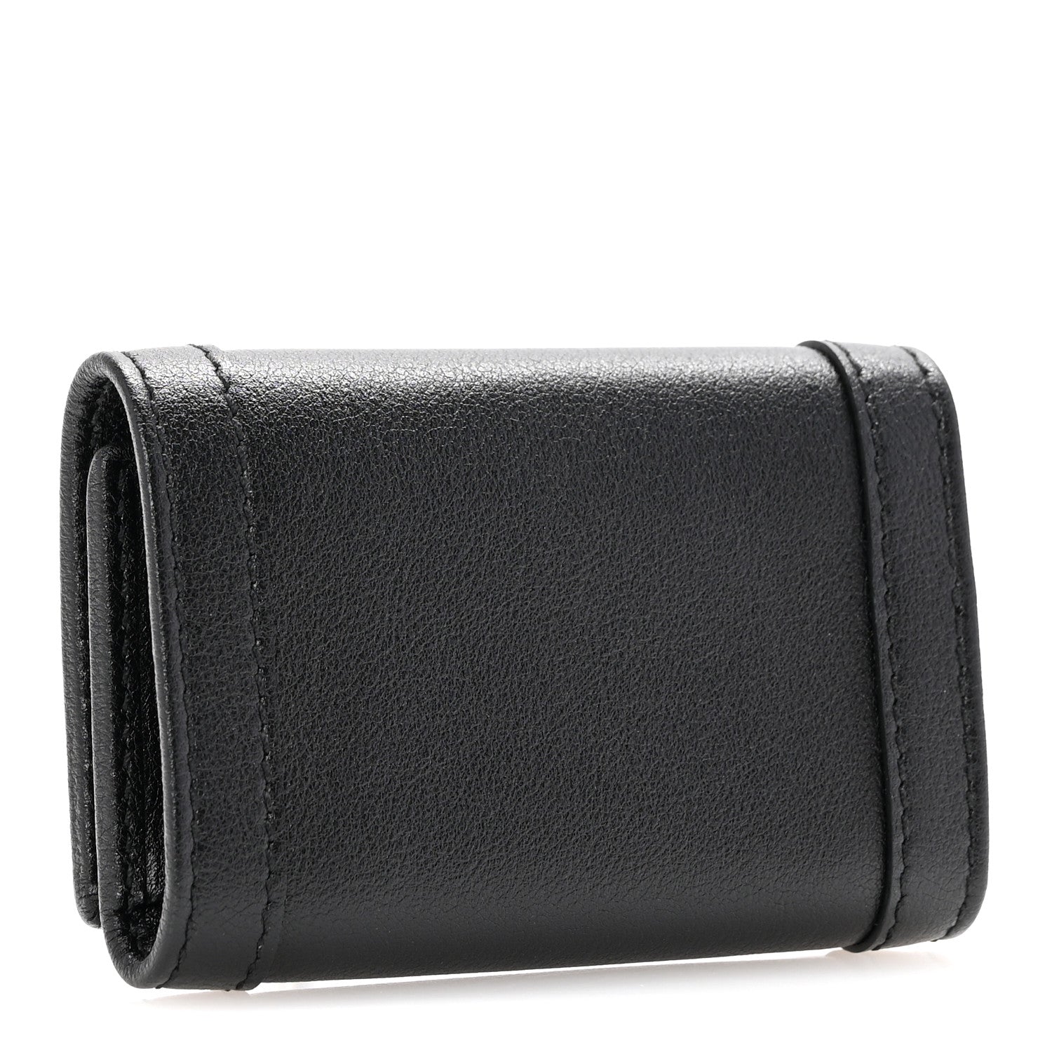 Gucci Wonka Grain Calfskin Diana 6 Key Holder Case Black 3 of 9